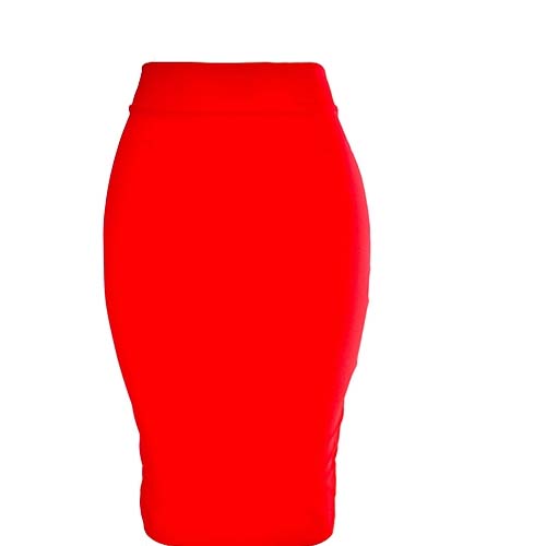 RED PENCIL SKIRT 