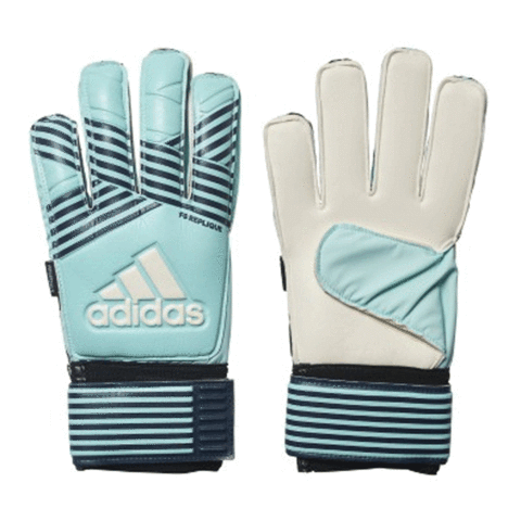 ADIDAS ACE FS FINGERSAVE JUNIOR GOALKEEPER GLOVES-BLUE