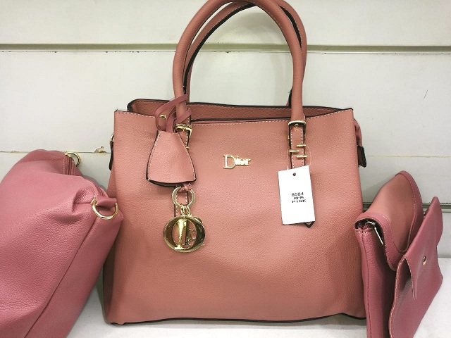 CLASSIC LADIES HANDBAG -PINK