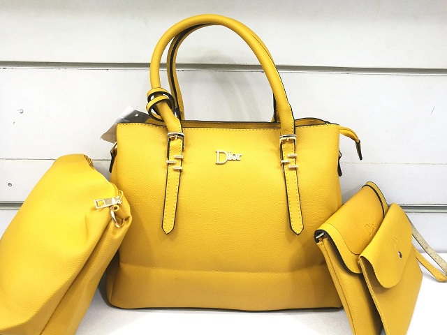 LADIES HANDBAG - YELLOW