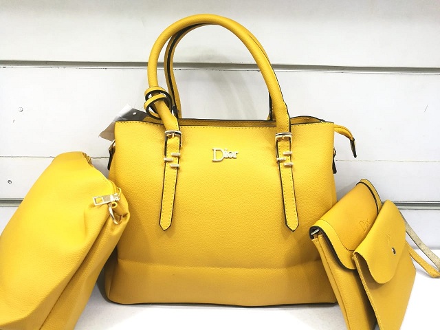 LADIES HANDBAG - YELLOW