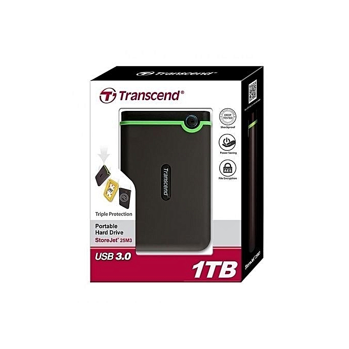  Transcend  StoreJet 25M3  External Hard Drive 