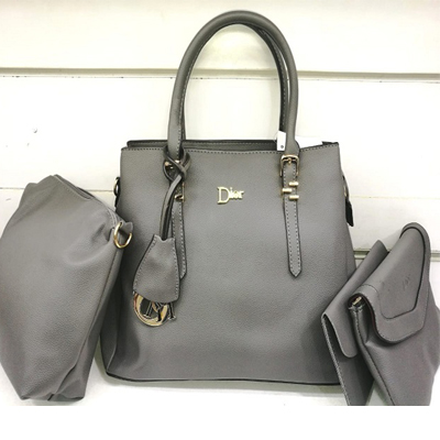 LADIES GREY HANDBAG