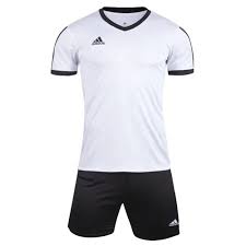    1601 CUSTOMIZE TEAM WHITE SOCCER JERSEY KIT(SHIRT+SHORT)